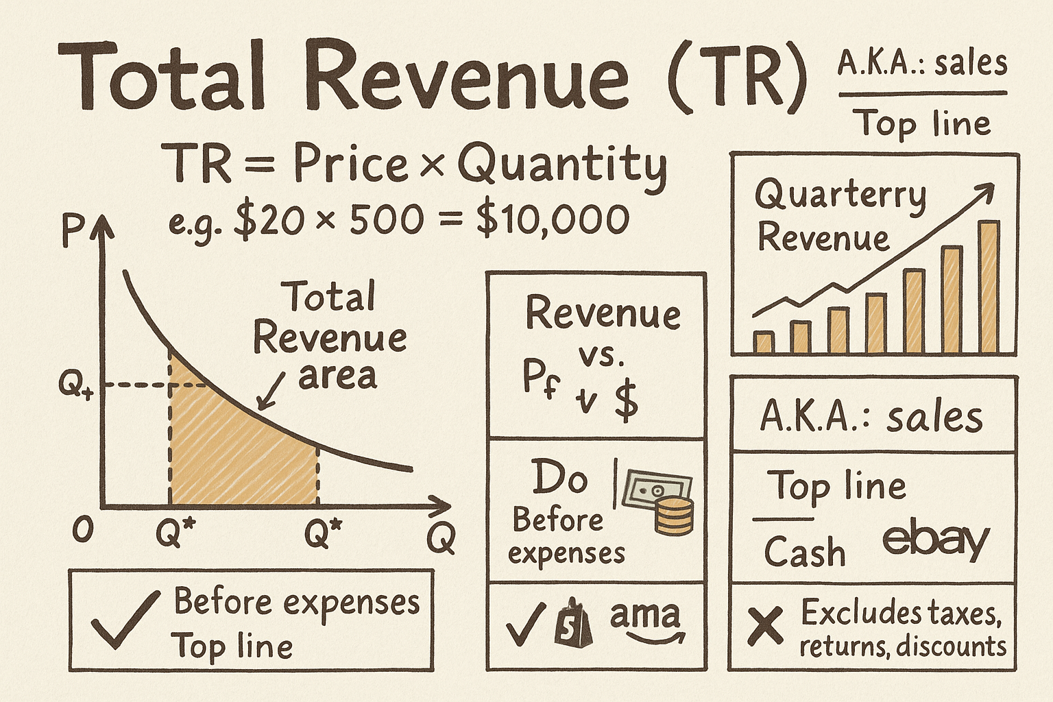 Total Revenue concept illustration